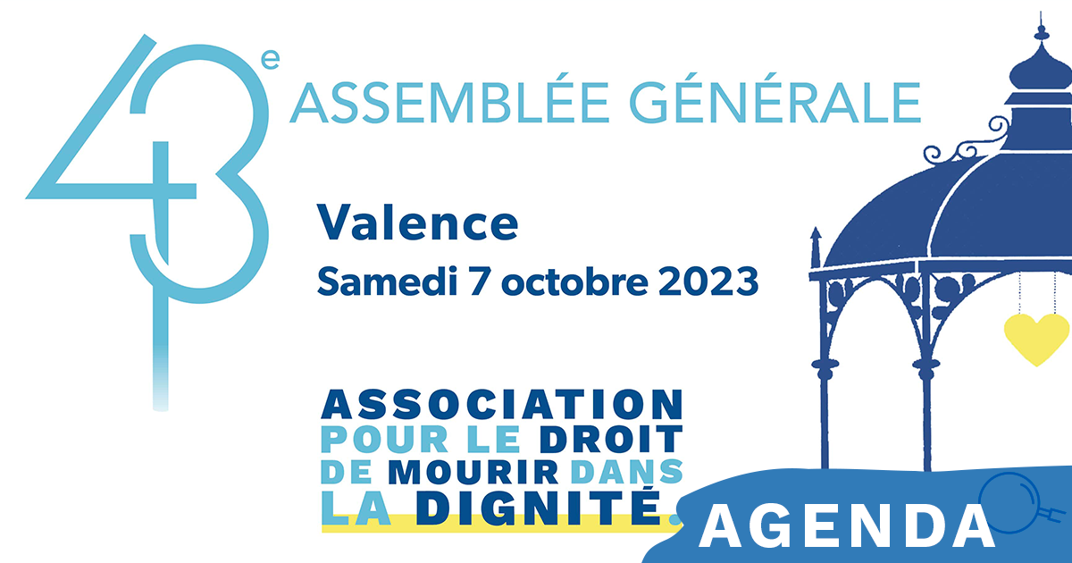 43e assemblée générale de l'ADMD 2023 à Valence, le 7 octobre 2023